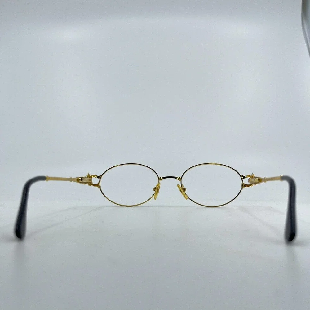 Roccobarocco 5838 30 Eyeglasses‎ Frames Round Silver Gold 51-19 H7102